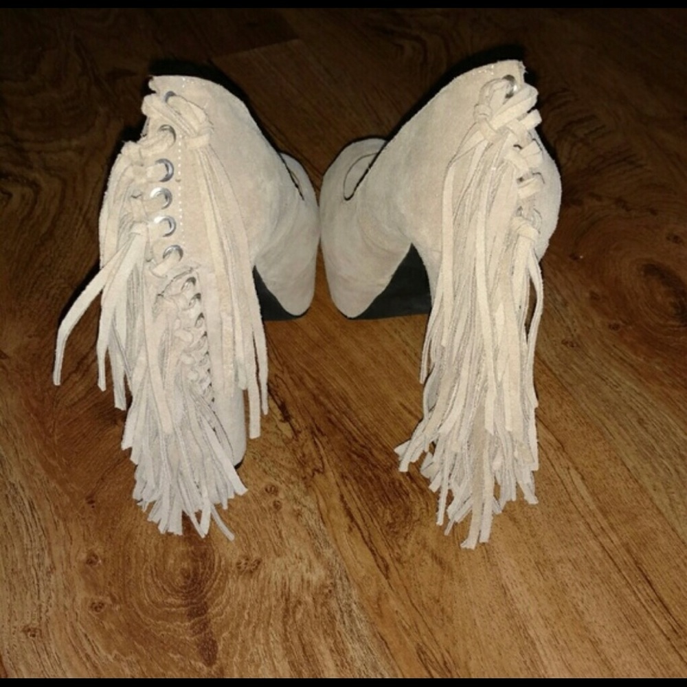 Bebe Fringe 5”+ Heels